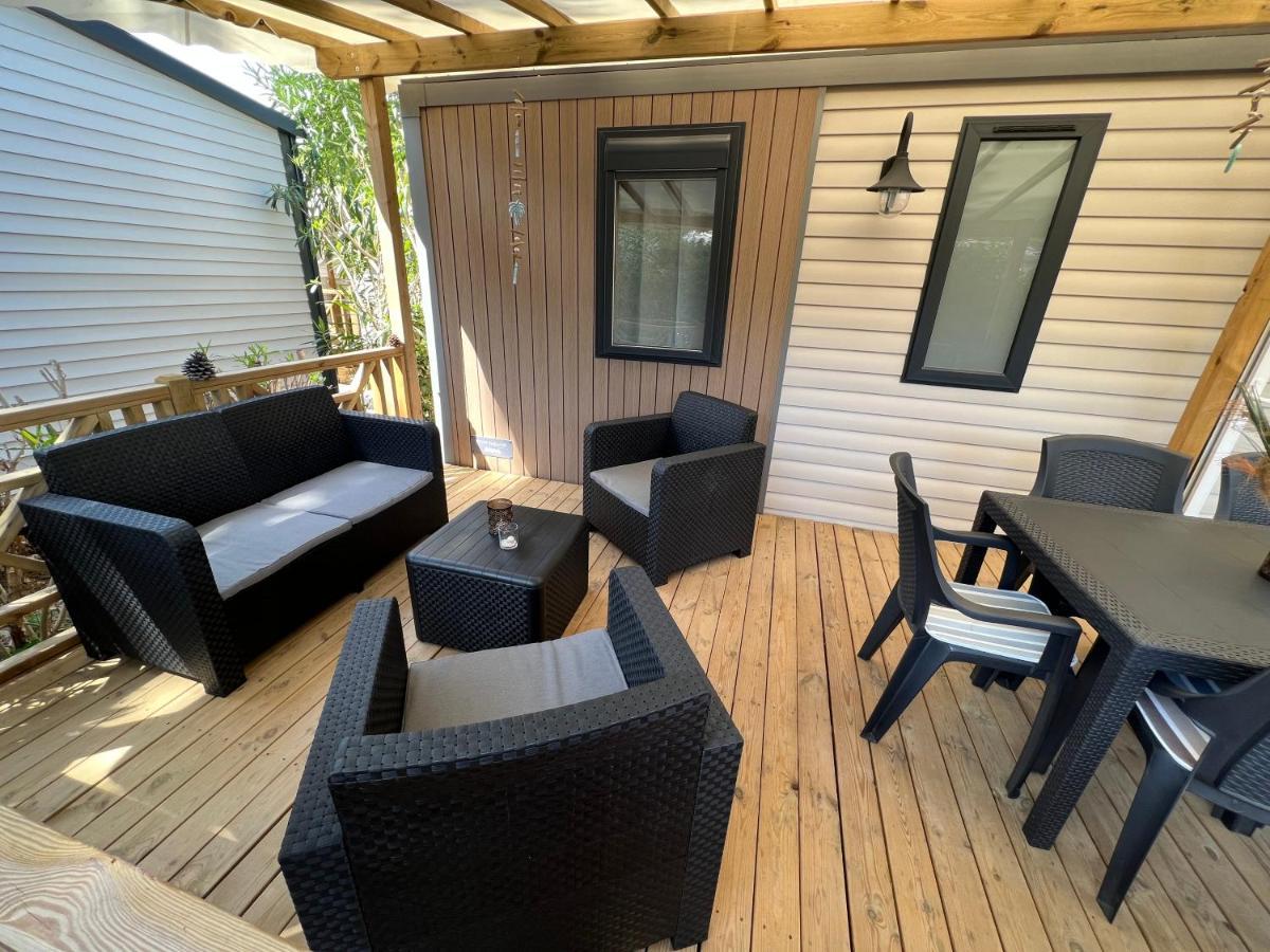 Camping Del Mar 10, Mobil Home Petit Paradis, 6 Personnes, Bord De Mer, Camping Del Mar Village Argelès-sur-Mer Zewnętrze zdjęcie